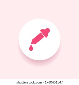 pipette Icon. Vector illustration EPS 10.