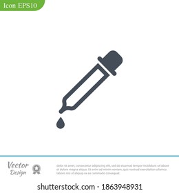 pipette icon. Vector illustration EPS 10.