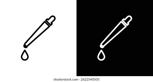 Ilustração vetorial do ícone da pipeta EPS