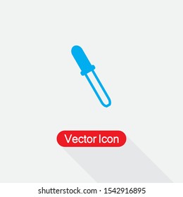 Pipette Icon Vector Illustration Isolated On Light Gray Background Eps10