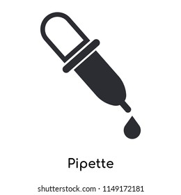 Pipette icon vector isolated on white background for your web and mobile app design, Pipette logo concept