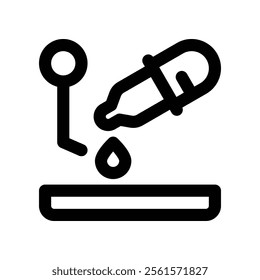 pipette icon. vector line icon for your website, mobile, presentation, and logo design.