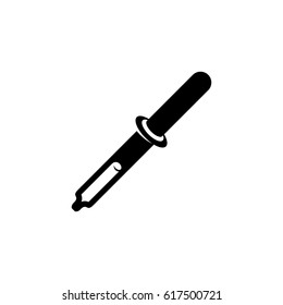 Pipette icon. Vector logo illustration isolated sign symbol