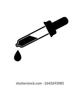 Vector del icono de la pipeta con diseño de moda
