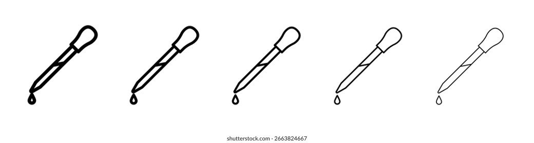 Pipette icon in web style. Vector illustration. Eps10