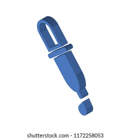 Pipette isometric left top view 3D icon