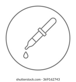 Leitungssymbol in der Pipette.