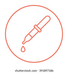 Pipette line icon.