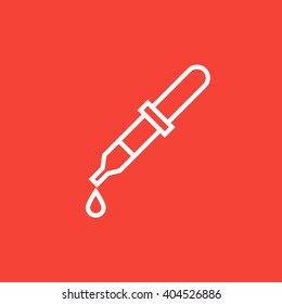 Pipette line icon.