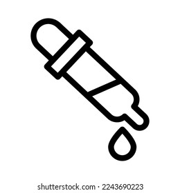 pipette line icon illustration vector graphic