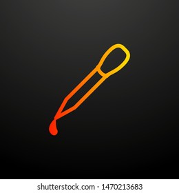 pipette nolan icon. Elements of science set. Simple icon for websites, web design, mobile app, info graphics