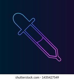 pipette nolan icon. Simple thin line, outline vector of Medicine icons for UI and UX, website or mobile application