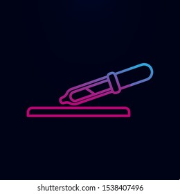 Pipette nolan icon. Simple thin line, outline vector of blood donation icons for ui and ux, website or mobile application