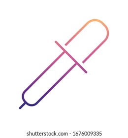 pipette nolan icon. Simple thin line, outline vector of Scientifics study icons for ui and ux, website or mobile application