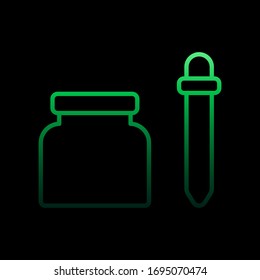 Pipette nolan icon. Simple thin line, outline vector of medical icons for ui and ux, website or mobile application