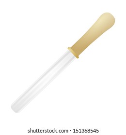 Pipette on a white background