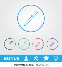 Pipette Outline Icon