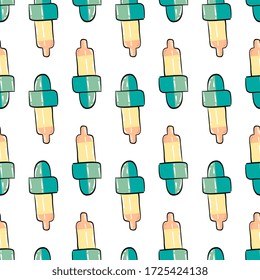 Pipette pattern, illustration, vector on white background