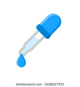pipeta simples ícone plano ilustração