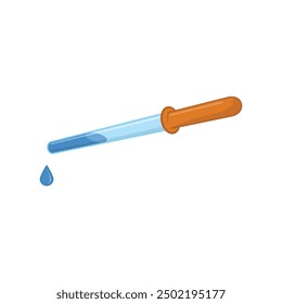 Pipette simple icon. Dropper in simple style.