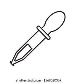 pipette symbol for laboratory and medicine
