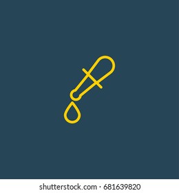 pipette thin line icon