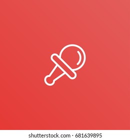 pipette thin line icon