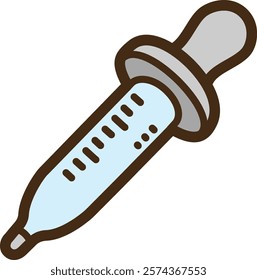 Pipette vector doodle illustration and graphic