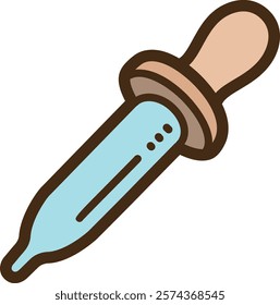 Pipette vector doodle illustration and graphic