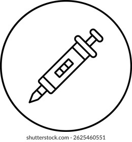 Icono de Vector de pipeta. Se puede utilizar para aplicaciones de impresión, móviles y de Web.
