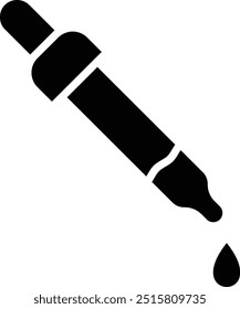 Illustration zum Entwurf eines Pipettenvektorsymbols