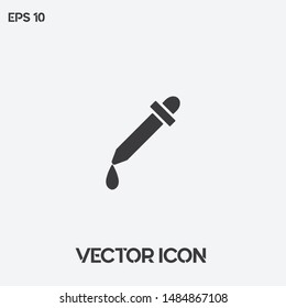 Pipette vector icon illustration. Ui/Ux. Premium quality.