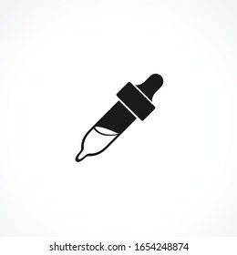 Pipette vector icon on white background