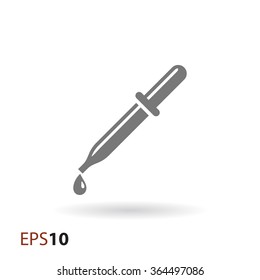 Pipette vector icon for web and mobile