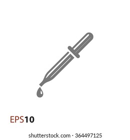 Pipette vector icon for web and mobile