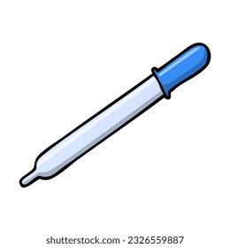 pipette vector illustration,
isolated on white background.Top view