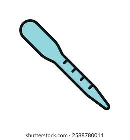 Pipettes icon designed with a precise flair, offering a professional look for projects related to laboratory research or medical testing.