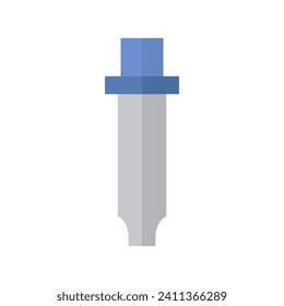 Pipettes illustrated on white background