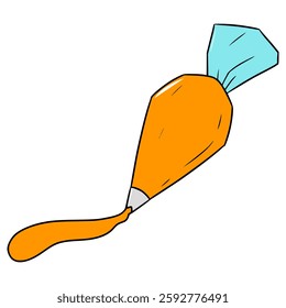 piping bag illustration hand drawn isolated vector