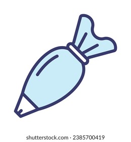 Pipping bag icon vector on trendy design