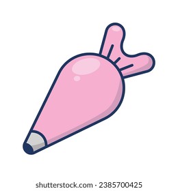 Vector de iconos de bolsas de tubería en el diseño de moda