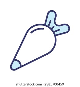 Pipping bag icon vector on trendy design