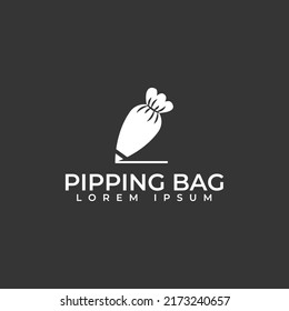 Pipping Bag logo design template 