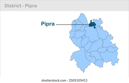 Pipra subdistrict map, Palamu District, Jharkhand state, Republic of India, Government of Jharkhand, Indian territory, Eastern India, politics, village, tourism