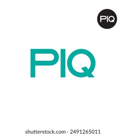 Piq Logo Letra Monograma Diseño