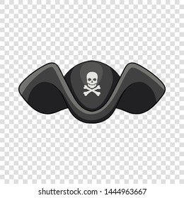 Piracy hat icon. Cartoon illustration of piracy hat vector icon for web