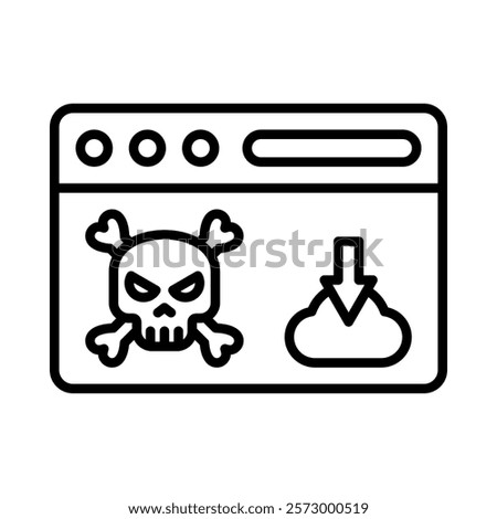 Piracy Icon Element For Design