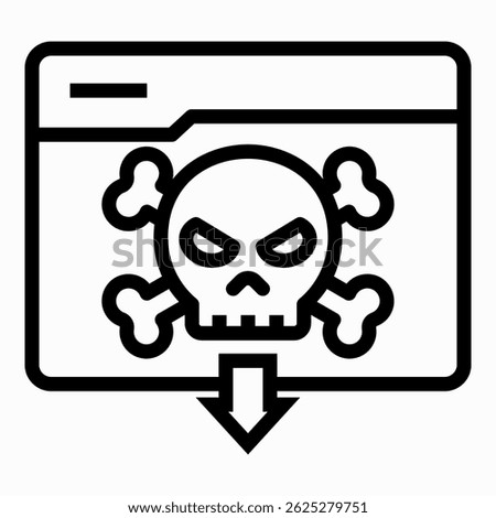Piracy Icon Element For Design