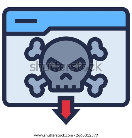 Piracy Icon Element For Design