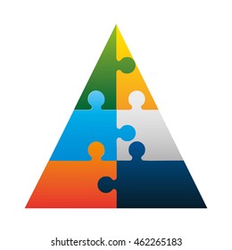 piramid infographic presentation icon vector illustration design